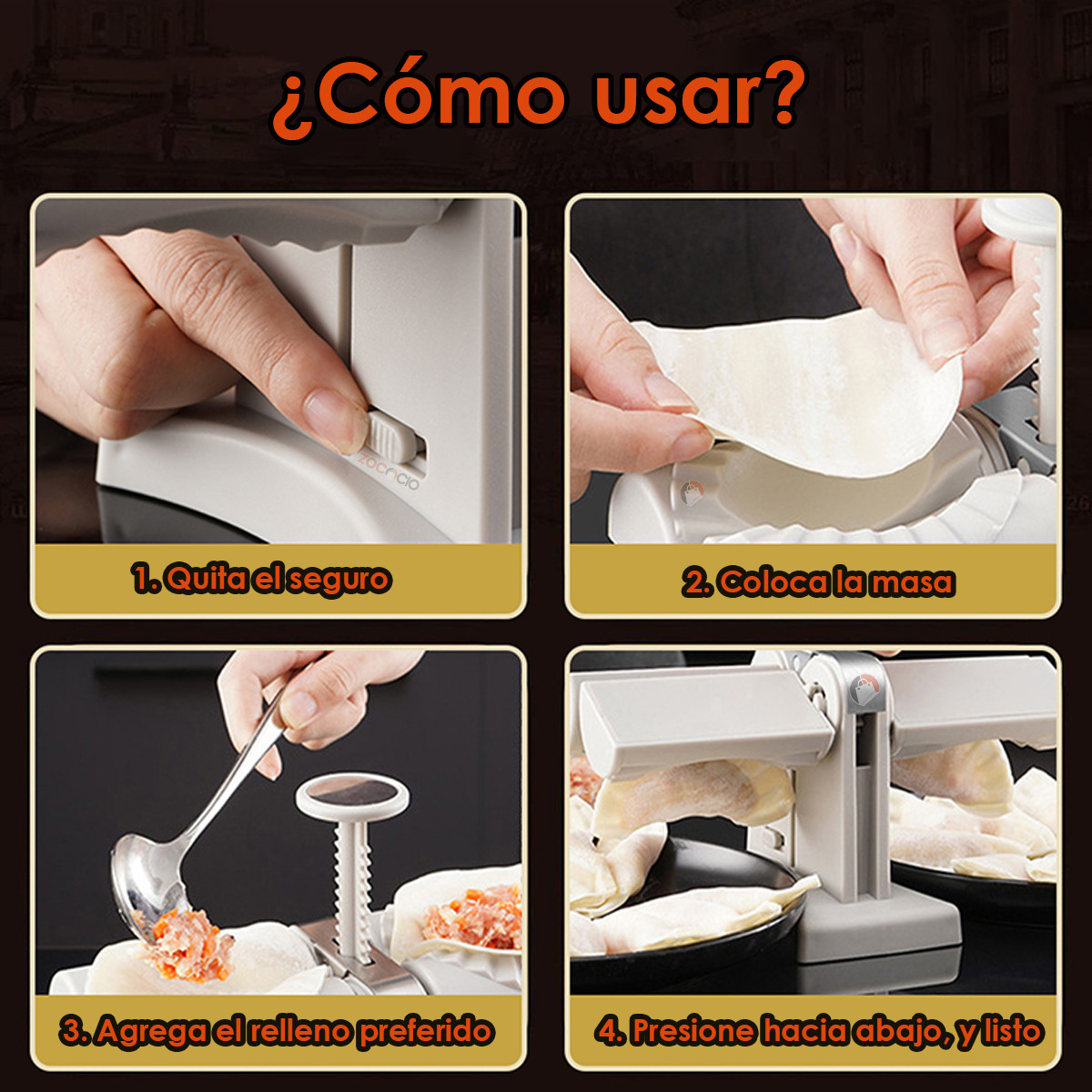 Miniatura 2 de Molde De Prensa Para Empanadas Maquina D